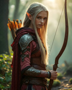 Female Elves – AI Fantasy Art Collection