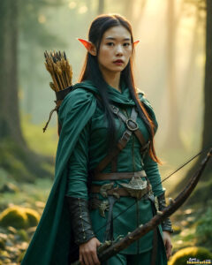 Female Elves – AI Fantasy Art Collection