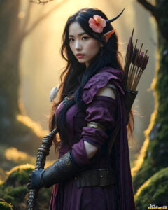 Female Elves – AI Fantasy Art Collection
