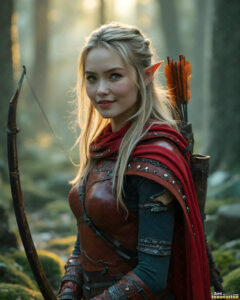 Female Elves – AI Fantasy Art Collection