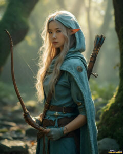 Female Elves – AI Fantasy Art Collection