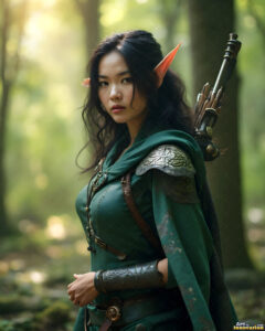 Female Elves – AI Fantasy Art Collection