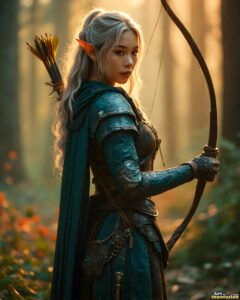 Female Elves – AI Fantasy Art Collection