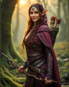 Female Elves – AI Fantasy Art Collection