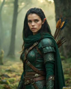 Female Elves – AI Fantasy Art Collection