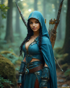 Female Elves – AI Fantasy Art Collection