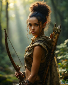 Female Elves – AI Fantasy Art Collection