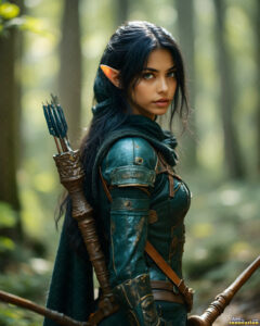 Female Elves – AI Fantasy Art Collection
