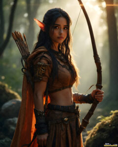 Female Elves – AI Fantasy Art Collection