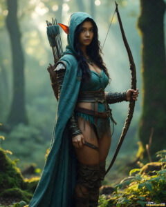 Female Elves – AI Fantasy Art Collection