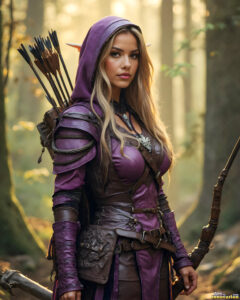 Female Elves – AI Fantasy Art Collection
