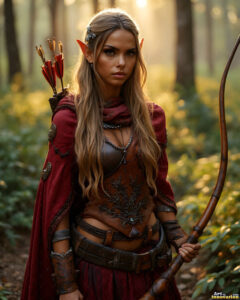 Female Elves – AI Fantasy Art Collection