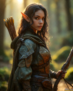 Female Elves – AI Fantasy Art Collection