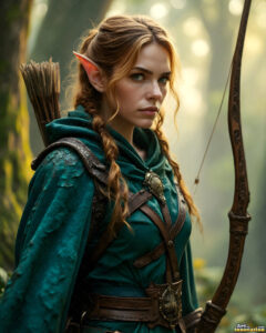Female Elves – AI Fantasy Art Collection