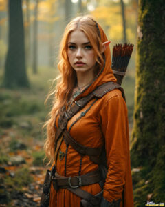 Female Elves – AI Fantasy Art Collection