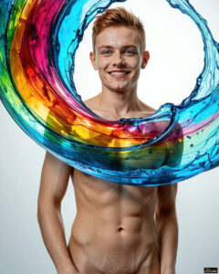 Male Art in Motion – AI Abstract Art