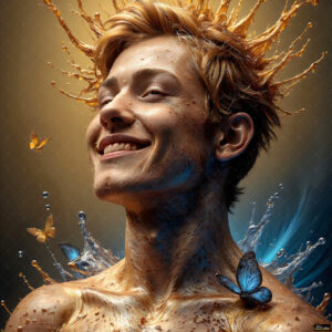 Male Art in Motion – AI Abstract Art