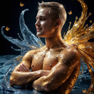 Male Art in Motion – AI Abstract Art