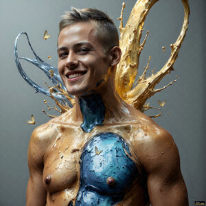 Male Art in Motion – AI Abstract Art