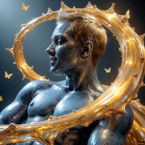 Male Art in Motion – AI Abstract Art