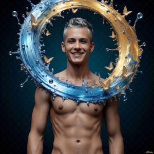 Male Art in Motion – AI Abstract Art
