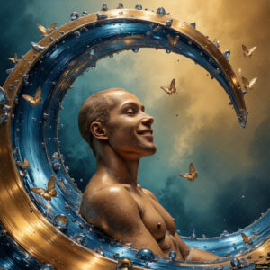 Male Art in Motion – AI Abstract Art