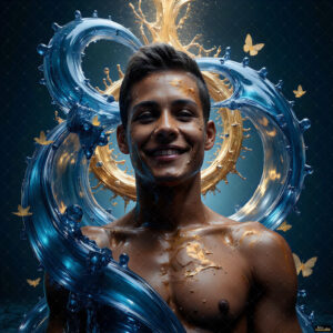 Male Art in Motion – AI Abstract Art