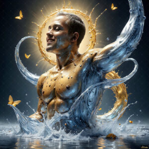 Male Art in Motion – AI Abstract Art