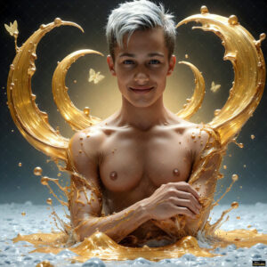 Male Art in Motion – AI Abstract Art