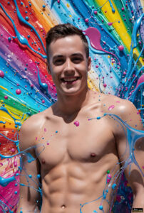 Male Art in Motion – AI Abstract Art