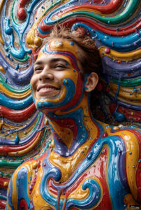 Male Art in Motion – AI Abstract Art