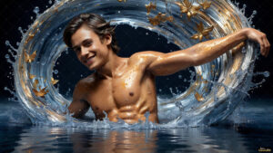 Male Art in Motion – AI Abstract Art