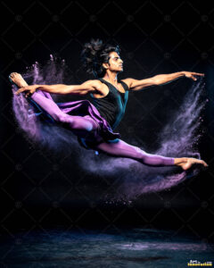 Male Art in Motion – AI Abstract Art