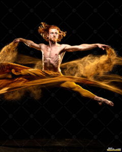 Male Art in Motion – AI Abstract Art
