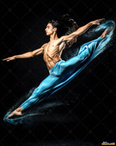 Male Art in Motion – AI Abstract Art