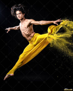 Male Art in Motion – AI Abstract Art