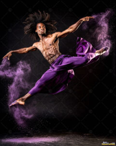 Male Art in Motion – AI Abstract Art
