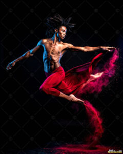Male Art in Motion – AI Abstract Art
