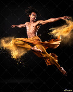 Male Art in Motion – AI Abstract Art