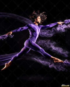 Male Art in Motion – AI Abstract Art