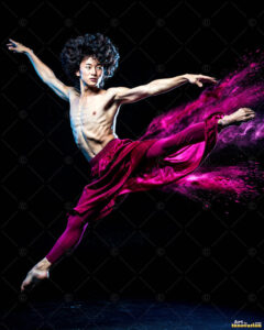 Male Art in Motion – AI Abstract Art