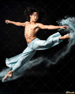 Male Art in Motion – AI Abstract Art