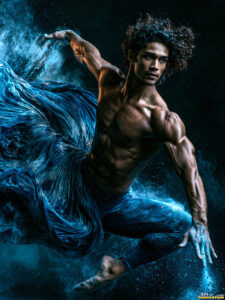 Male Art in Motion – AI Abstract Art
