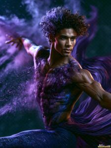 Male Art in Motion – AI Abstract Art