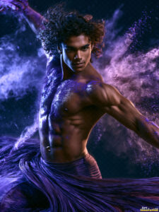 Male Art in Motion – AI Abstract Art