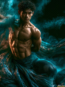 Male Art in Motion – AI Abstract Art