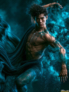 Male Art in Motion – AI Abstract Art