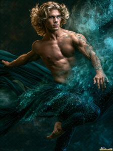 Male Art in Motion – AI Abstract Art