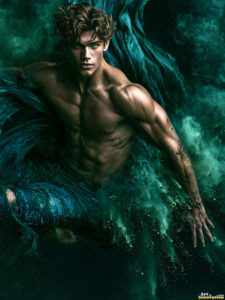 Male Art in Motion – AI Abstract Art
