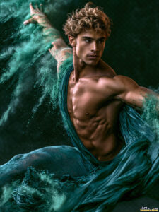Male Art in Motion – AI Abstract Art